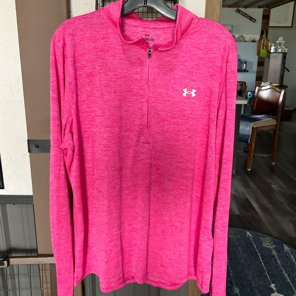 Under Armour Women’s Hot Pink Half-Zip Performance Pullover
